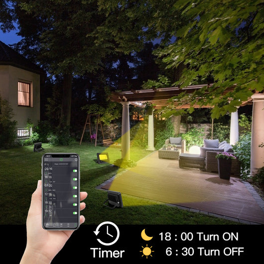 Foco LED RGB 20W Inteligente con Bluetooth, Control por Voz y Temporizador - Image 15