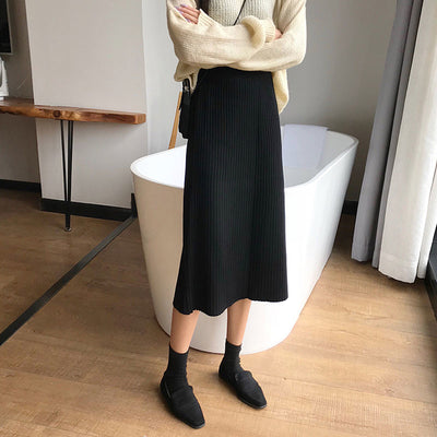 Falda Tejida Acolchada Midi para Mujer - Image 6