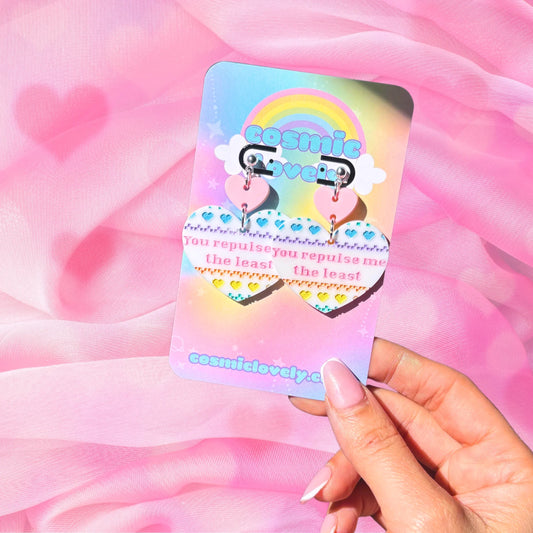 You Repulse me the least anti-valentines day Earrings - Tekeno