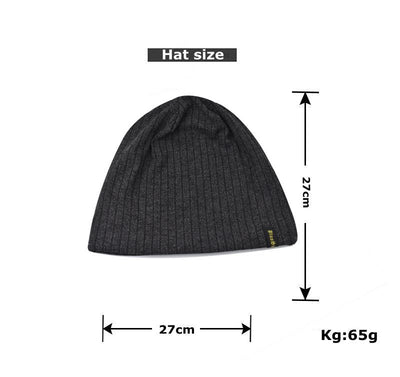 Gorro Tejido Baotou con Bordado de Letras Finas - Image 2