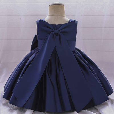 Vestido Infantil de Fiesta con Gran Lazo - Image 2