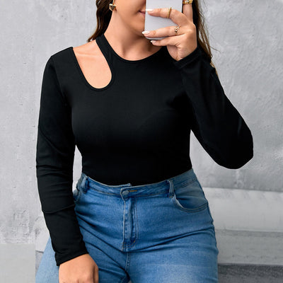 Blusa Ajustada de Cuello Redondo con Detalles Calados - Image 6
