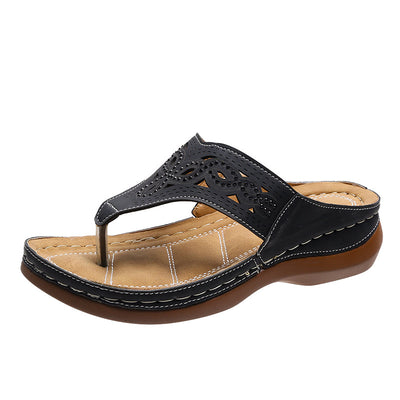 Sandalias Cuña con Clip Toe - Chanclas Verano para Mujer Zapatos de Playa - Image 8