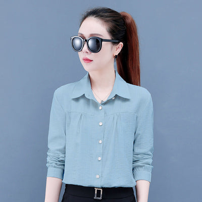 Blusa Casual de Manga Larga para Mamás Modernas - Image 13