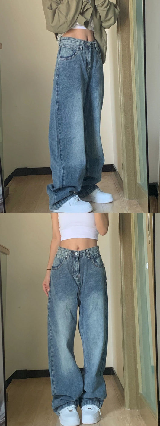 Pantalones Vaqueros Talle Alto Pierna Ancha para Mujer - Image 8