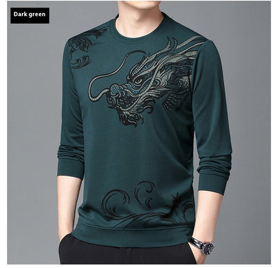 Playera Casual de Cuello Redondo con Textura Flocking para Hombre - Image 16