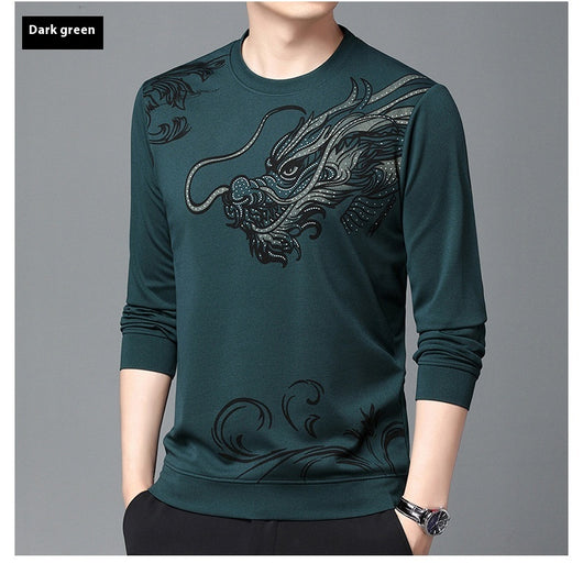 Playera Casual de Cuello Redondo con Textura Flocking para Hombre - Image 16