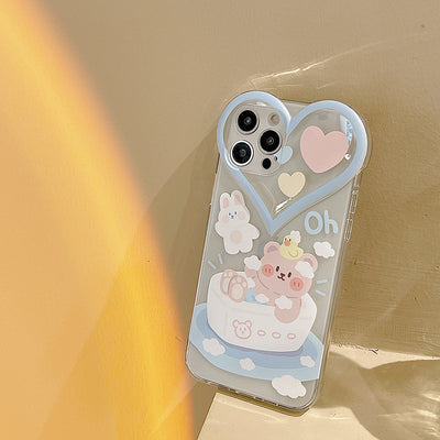 Funda Transparente Osito Amor Protectora para Celular - Image 4