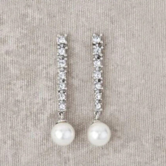 Aretes de Plata Esterlina con Perla y Zirconia - Diseño Elegante Premium - Image 4