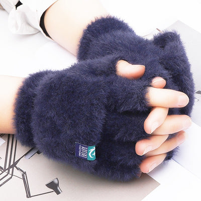 Guantes Térmicos con Dedos Libres para Mujer - Perfectos para Estudiantes