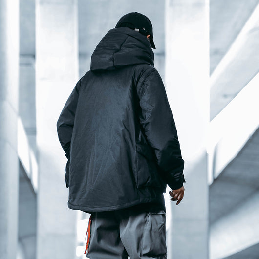 Chamarra Hoodie de Algodón con Mangas Desmontables para Hombre - Image 3