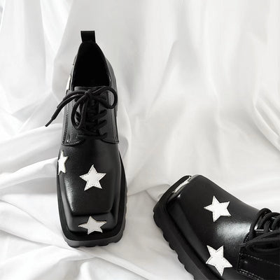 Zapatos de Plataforma con Altura Integrada - Diseño Cuadrado Versátil - Image 9