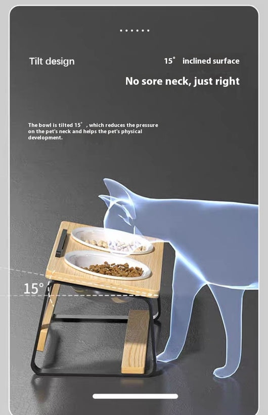 Comedero Doble para Mascotas con Soporte Ergonómico para la Columna - Image 14