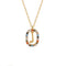 Sterling Plateado Letter Necklace Female Niche Design Sense J