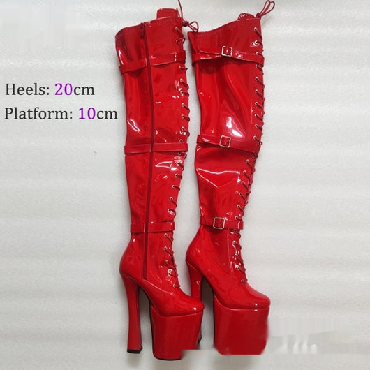 Botas Over-the-Knee con Plataforma Ultra Elevada 20CM - Image 11