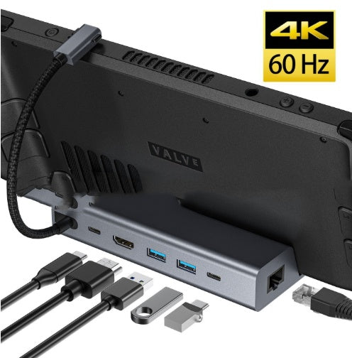 Base Docking 6 en 1 para Consolas Portátiles con 4K HD - Image 12