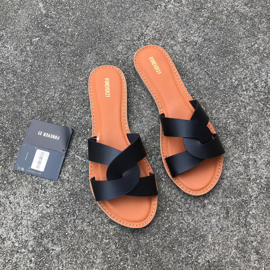 Pantuflas Casuales Cómodas con Hebilla de Cuero para Mujer Talla Grande - Image 9