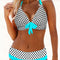 Bikini Triangular Dividido Talla Grande - Estilo Halter Moderno