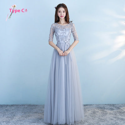 Vestido Largo Azul para Damas de Honor - Elegancia para Bodas y Eventos - Image 4