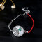 Pulsera Plata S925 Diseño Exclusivo Esmeralda para Mujer Signo Aries