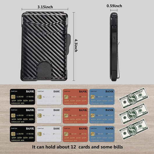 Billetera Magnética de Metal con Compartimento para Tarjetas - Diseño Minimalista - Image 7