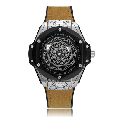 Reloj Hombre Big Bang Telaraña Tatuaje - Correa Goma Resistente Estudiante - Image 5