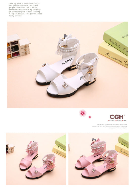 Sandalias Infantiles con Moño - Suela Suave y Flexible - Image 9