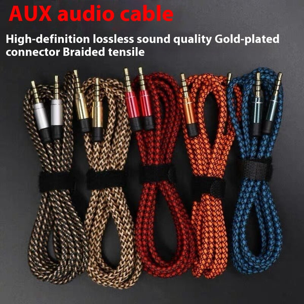 Cable de Audio Profesional para Vehículo con Malla de Nylon