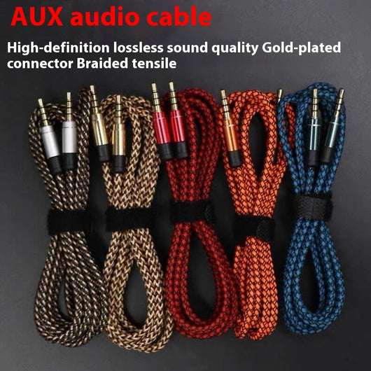 Cable de Audio Profesional para Vehículo con Malla de Nylon