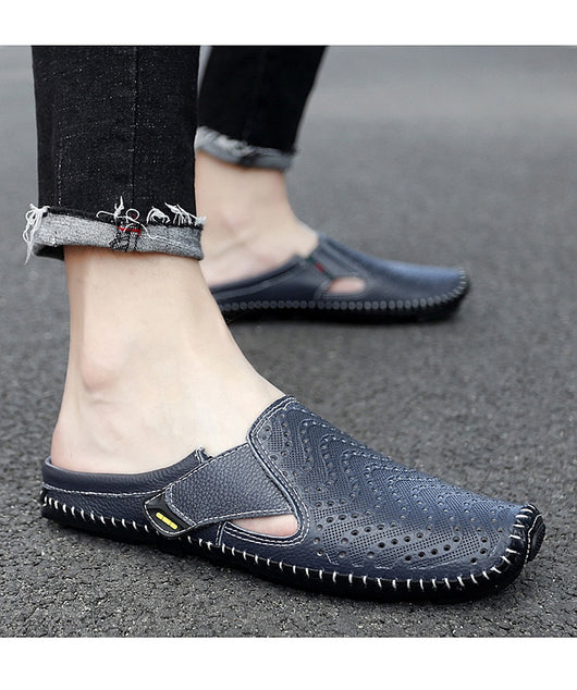 Zapatos Muller Slip-On de Cuero Genuino con Perforado - Image 11