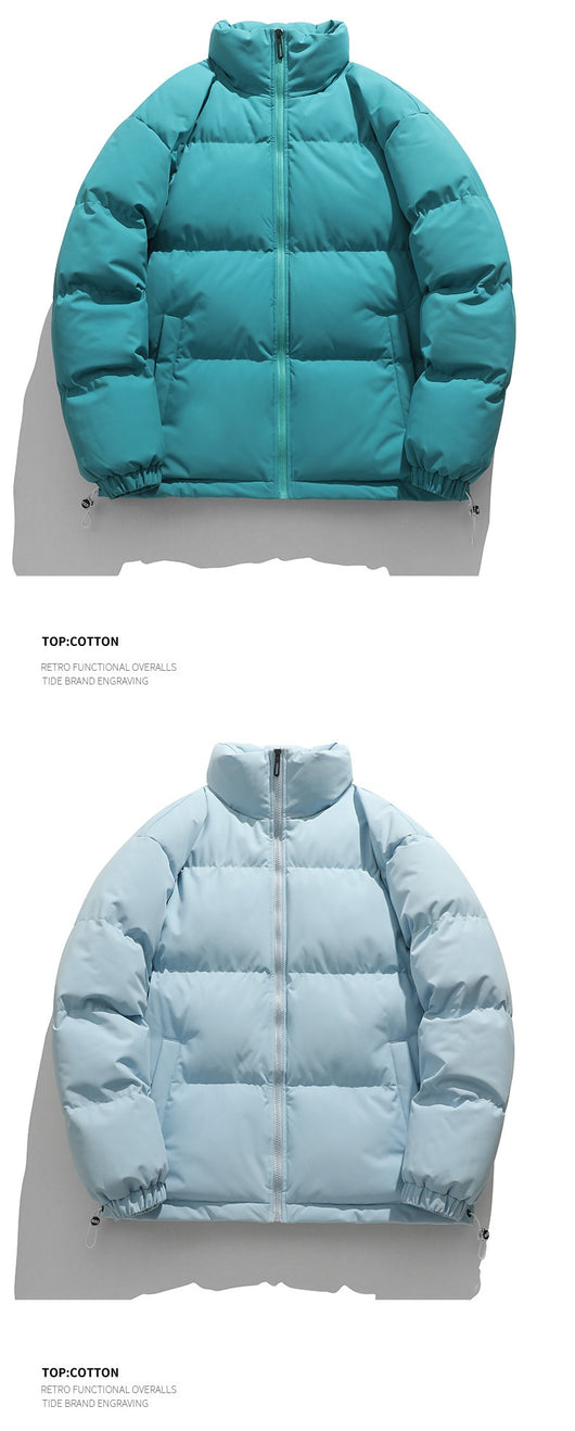 Chaqueta Acolchada de Plumas para Hombre con Cuello Alto - Image 26