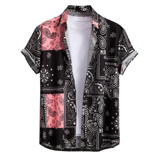 Camisa Hawaiana Versátil de Manga Corta para Hombre - Image 38