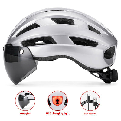 Casco Ciclista con Gafas Magnéticas y Lentes Fotocromáticas - Image 24