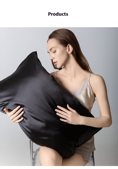 Funda de Almohada de Seda Doble Cara - Color Liso Individual - Image 18
