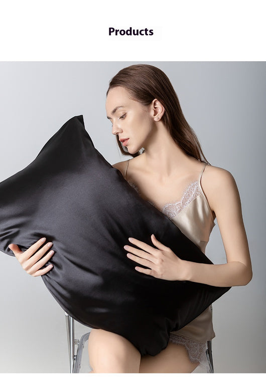 Funda de Almohada de Seda Doble Cara - Color Liso Individual - Image 18