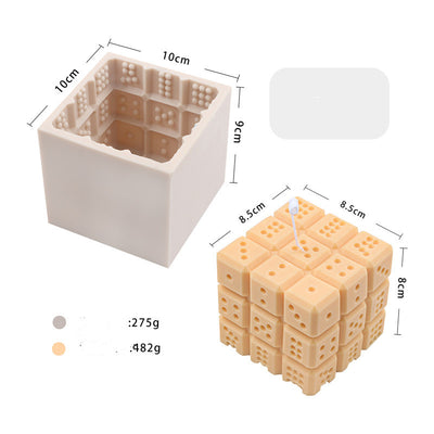 Molde de Silicona Cuadrado para Velas Aromáticas Artesanales - Image 2