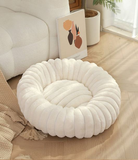 Cama Térmica Redonda de Felpa para Gatos y Perros - Nido Acogedor Invierno - Image 25