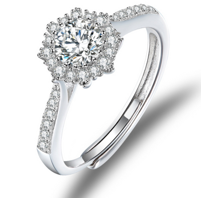 Anillo de Plata S925 con Encaje Elegante para Mujer - Image 2