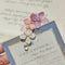 Broche Colgante de Hortensia Eterna en Cristal Blanco