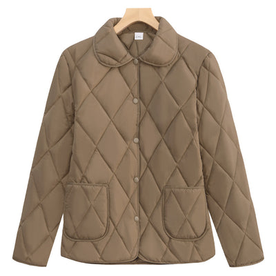 Chaqueta Acolchada Suelta de Algodón para Mujer - Diseño Ligero y Moderno - Image 4
