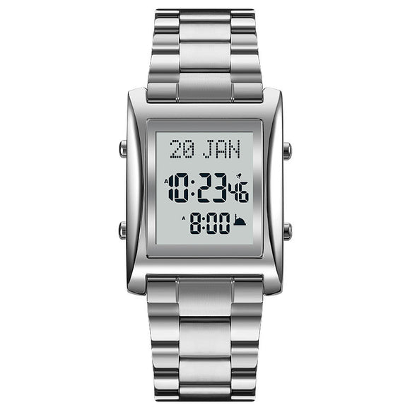 Reloj Digital Islámico SKMEI 1815 con Dirección Qibla y Horarios de Oración