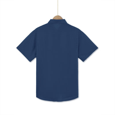 Camisa Suelta de Solapa Lisa para Hombre - Estilo Casual Festivo - Image 32