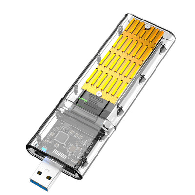 Caja Protectora para Disco Duro Móvil USB - Diseño Transparente y Creativo - Image 7