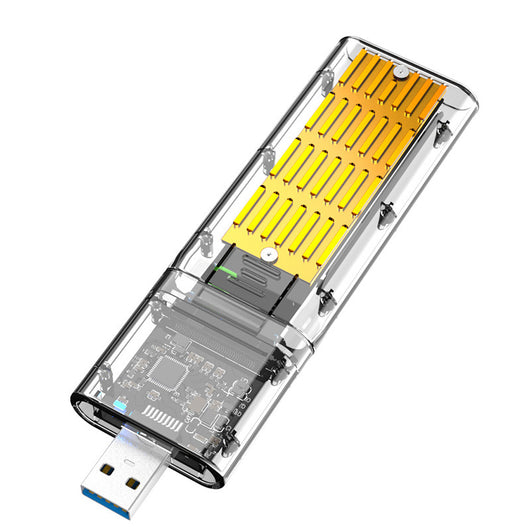 Caja Protectora para Disco Duro Móvil USB - Diseño Transparente y Creativo - Image 7
