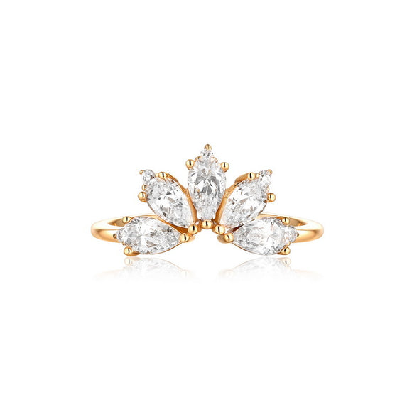 Anillo de Corona Estilo Palacio para Mujer