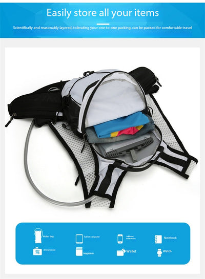 Mochila de Ciclismo AZELA Reflectante y Ligera con Hidratación - Image 13