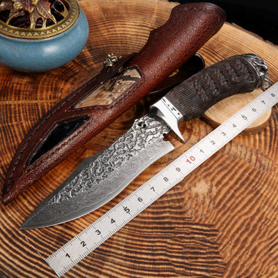 Cuchillo de Frutas Damascus God Of War - Hoja Afilada Profesional - Image 7