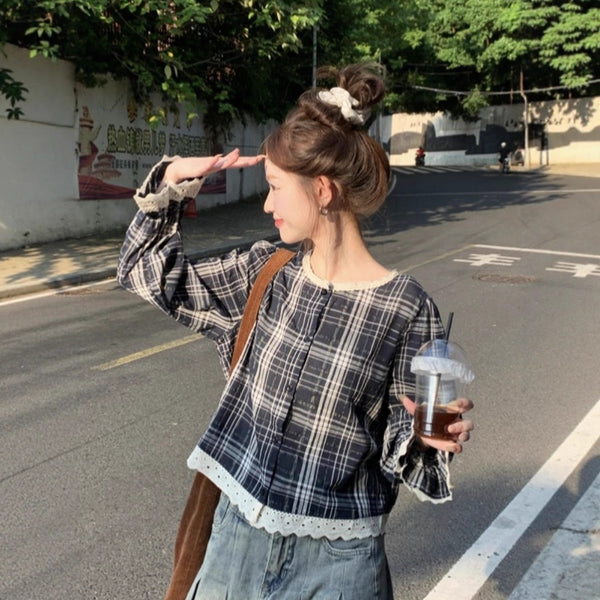 Blusa Suelta Primavera-Otoño para Mujer Petite
