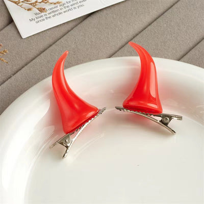 Par de Pinzas para Cabello con Cuernos de Diablillo para Halloween - Image 7