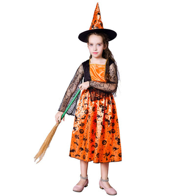Disfraz de Bruja Calabaza para Niñas - Traje de Brujas Infantil para Halloween y Presentaciones - Image 12